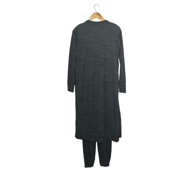 Free People Beach Gray BiCoastal Set Sleeveless Knit Jumpsuit Cardigan Set XS - Picture 6 of 16